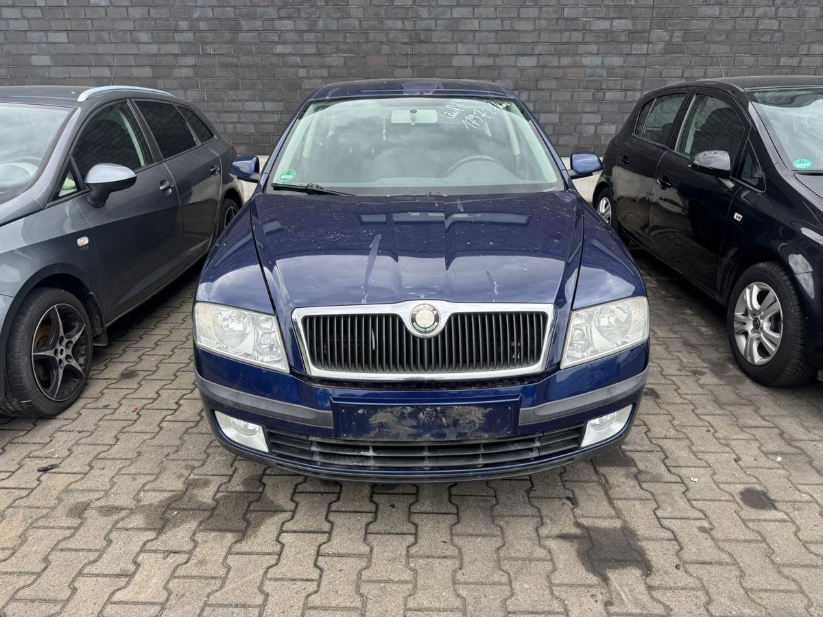 Skoda Octavia 2 1Z original Au&szlig;enspiegel links elektrisch verstellbar und heizbar LF5Q Stormblau Metallic Bj.2008